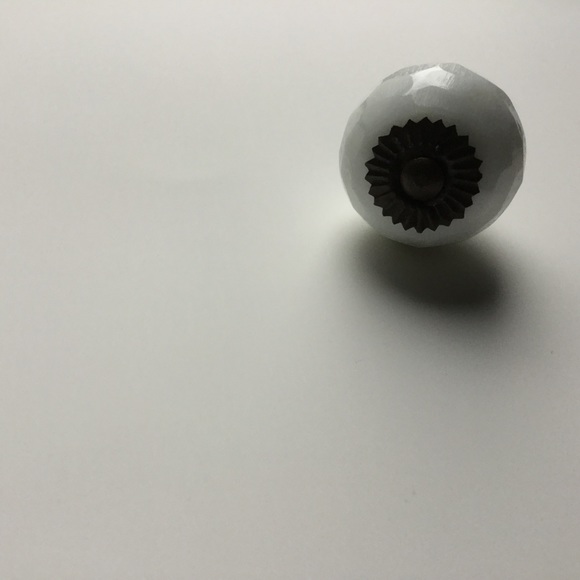 Single Round Milk Glass Anthropologie Knob - Picture 3 of 4